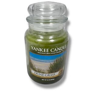 Yankee Candle‎ Dune Grass Candle Jar White Label Rare Large 22 oz Retired New
